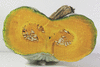 Cucurbita maxima Crioula Pataka; coupes