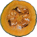 Cucurbita maxima Chesnut; coupes