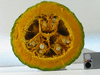 Cucurbita maxima Hubbard marbelhead; coupes