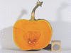 Cucurbita moschata Musquée des Caraïbes; coupes