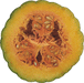 Cucurbita moschata Musquée du Népal; coupes