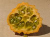 Cucumis metuliferus Metulon rond; coupes